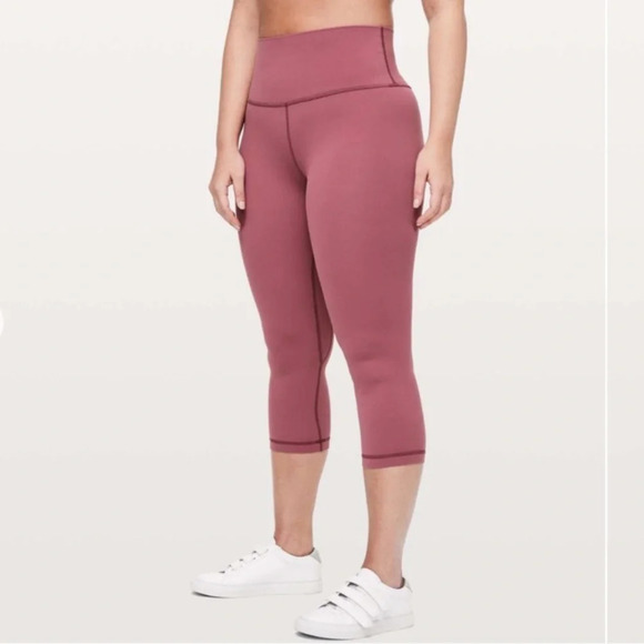 Lululemon Align Crop 21" Misty Merlot 6 - Picture 3 of 10